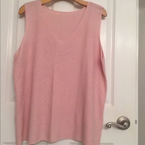 Eileen Fisher pink 100% linen top - 1X